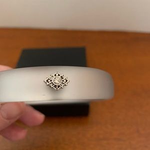 Avon frosted embellished bangle bracelet